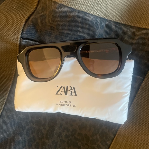 Zara Black and Brown Sunglasses